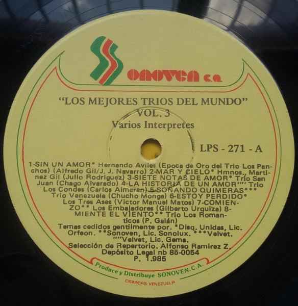 Various : Los Mejores Trios Del Mundo - Vol 3 (LP, Comp)