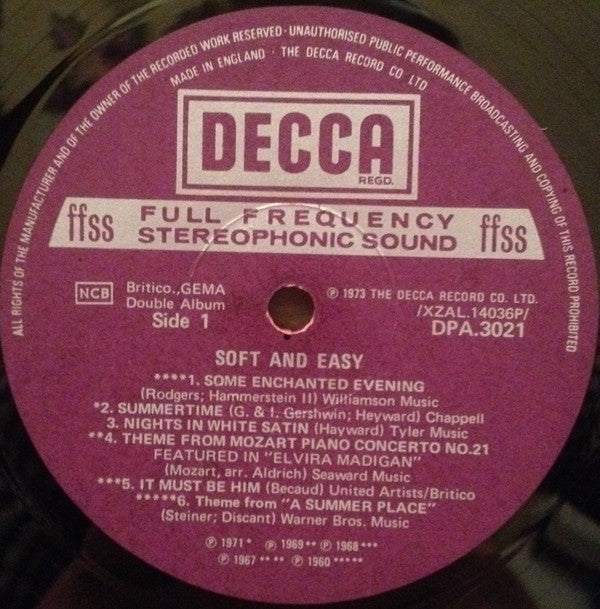 Various : Soft And Easy (2xLP, Comp)