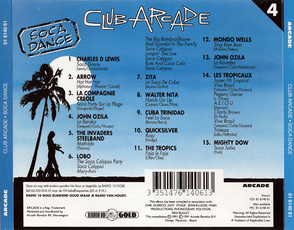 Various : Club Arcade 4 - Soca Dance (CD, Comp)