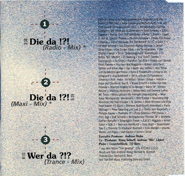 Die Fantastischen Vier : Die Da !?! (CD, Maxi)