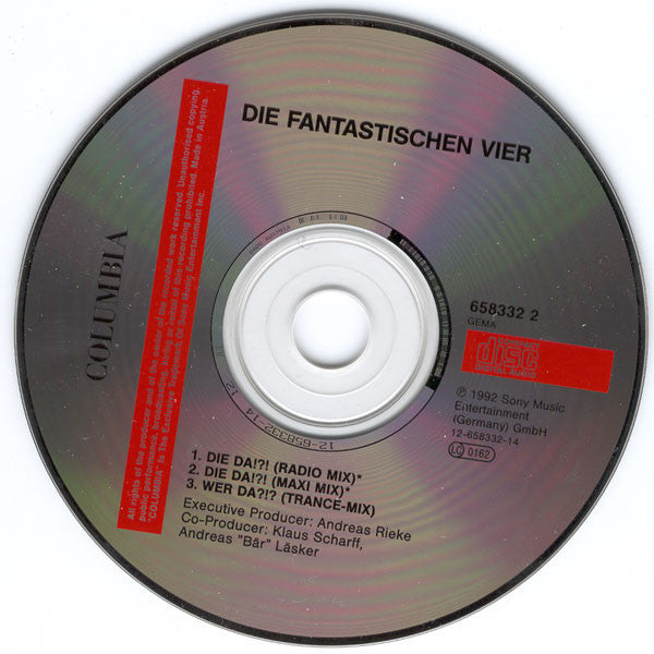 Die Fantastischen Vier : Die Da !?! (CD, Maxi)