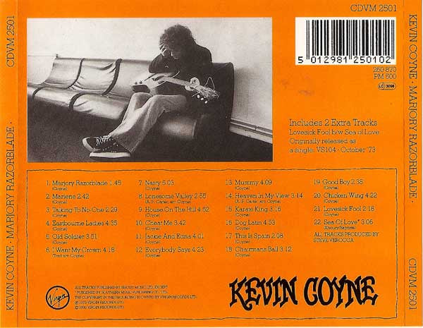 Kevin Coyne : Marjory Razorblade (CD, Album, RE)