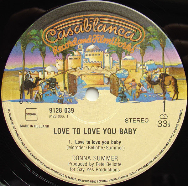 Donna Summer : Love To Love You Baby (LP, Album, RE)
