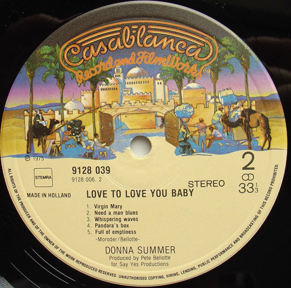 Donna Summer : Love To Love You Baby (LP, Album, RE)
