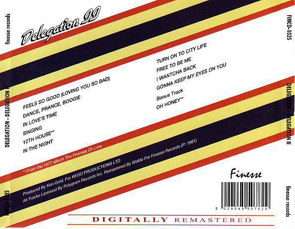 Delegation : Delegation II (CD, Album, Ltd, RE, RM)