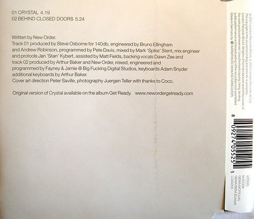 New Order : Crystal (CD, Single)