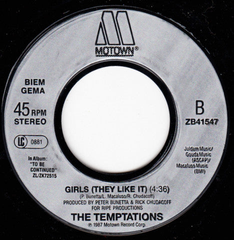 The Temptations : I Wonder Who She's Seeing Now (7", Single)