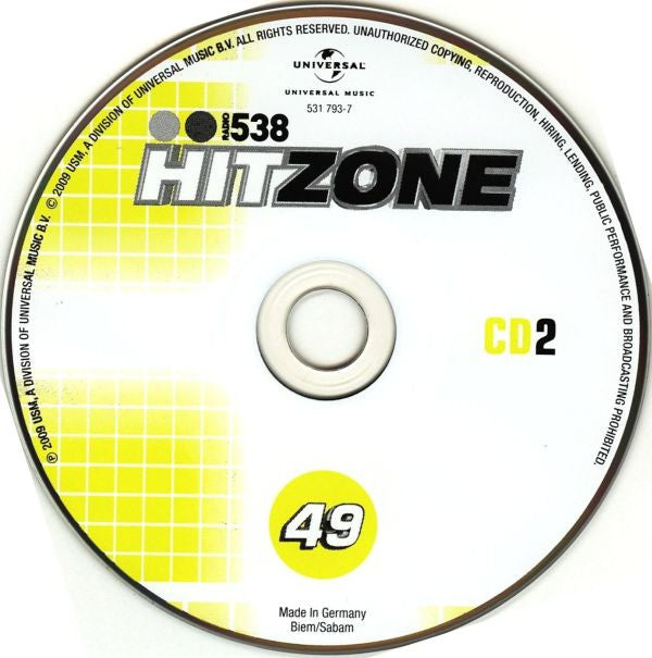 Various : Radio 538 Hitzone 49 (2xCD, Comp)