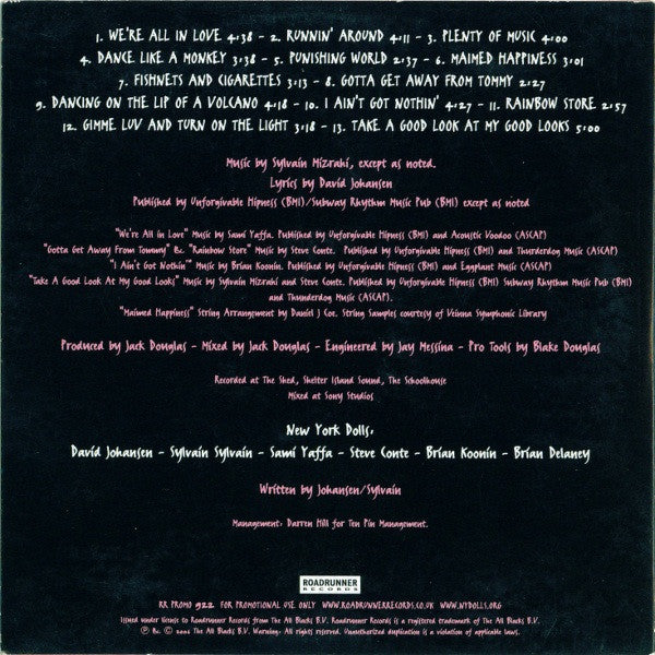 New York Dolls : One Day It Will Please Us To Remember Even This (CD, Album, Promo)