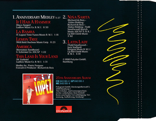 Trini Lopez : Anniversary-Medley / Niña Sarita (CD, Single)
