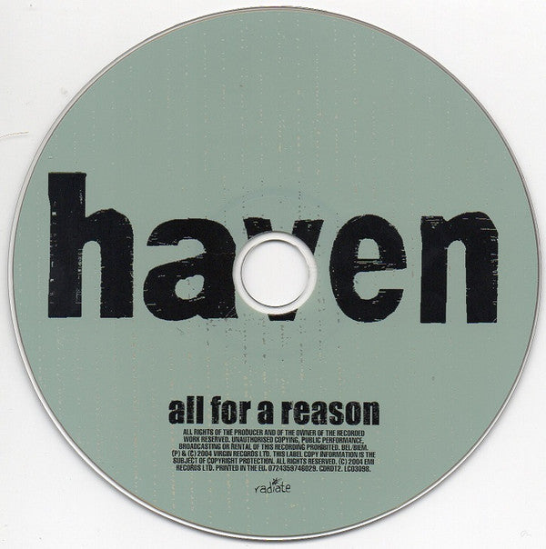 Haven : All For A Reason (CD, Album)