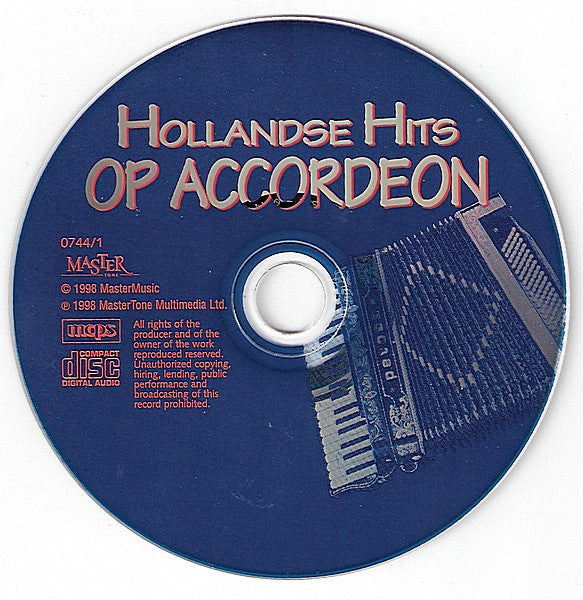 Unknown Artist : Hollandse Hits Op Accordeon (CD, Album)