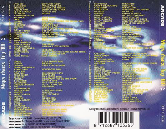 Various : Mega Dance Top 100 - 2 (4xCD, Comp, M/Print)