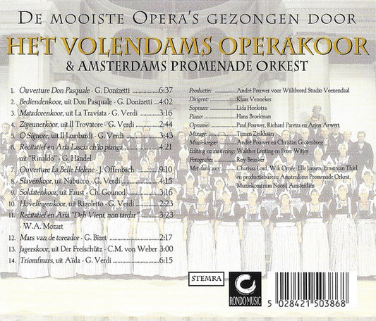 Het Volendams Opera Koor : De Mooiste Opera's (CD, Album)