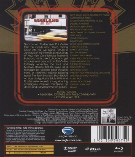 Phil Collins : Going Back: Live At Roseland Ballroom, NYC (Blu-ray)