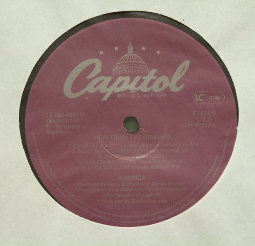 America (2) : View From The Ground (LP, Album)
