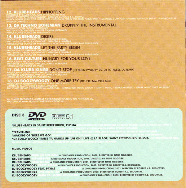 Klubbheads : Hits (2xCD, Comp + CD + DVD-V, Comp)