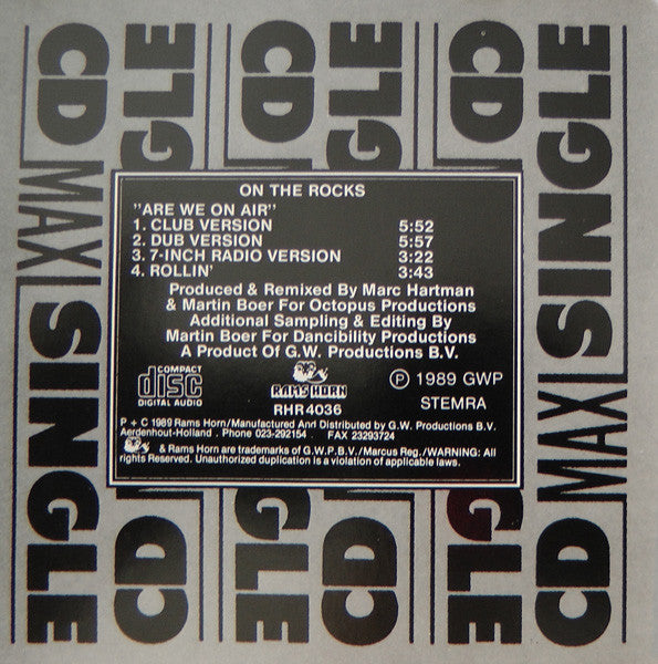 On The Rocks (2) : Are We On Air (CD, Maxi)