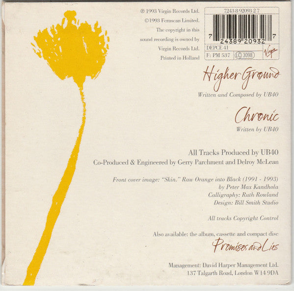 UB40 : Higher Ground (CD, Single, Car)