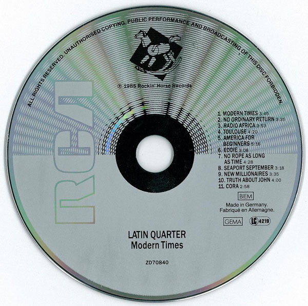 Latin Quarter : Modern Times (CD, Album)