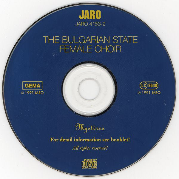 Bulgarian State Radio & Television Female Vocal Choir Guest: Sarband : Mystères (CD, Album)
