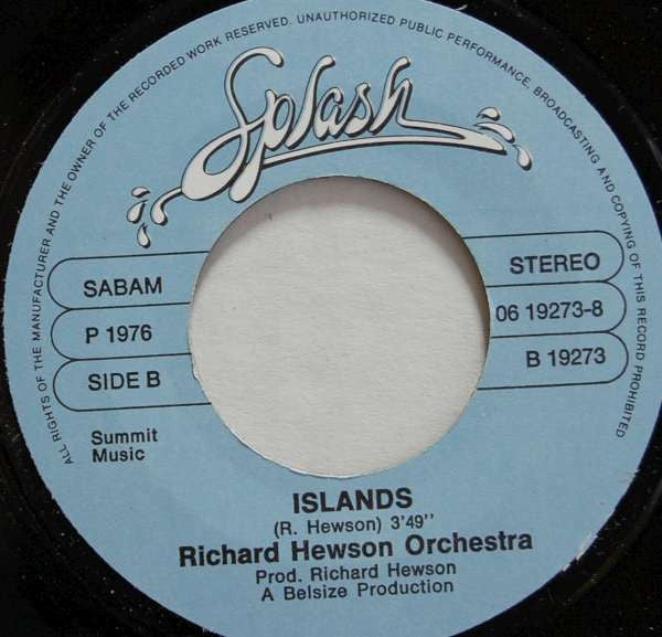 The Richard Hewson Orchestra : Love For Hire / Islands (7", Single)
