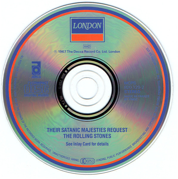 The Rolling Stones : Their Satanic Majesties Request (CD, Album, RE)