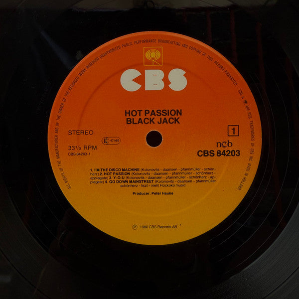 Black Jack (3) : Hot Passion (LP, Album)