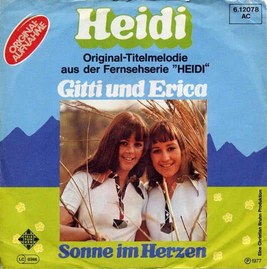 Gitti & Erika : Heidi (7", Single)
