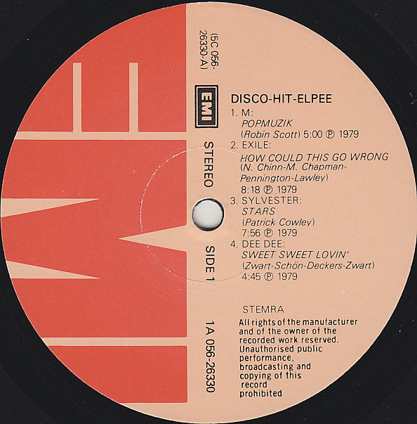 Various : Disco Hitelpee (Lange Disco Versies) (LP, Comp)