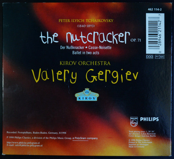 Pyotr Ilyich Tchaikovsky - Kirov Orchestra, Valery Gergiev : The Nutcracker (CD, Album, Dig)