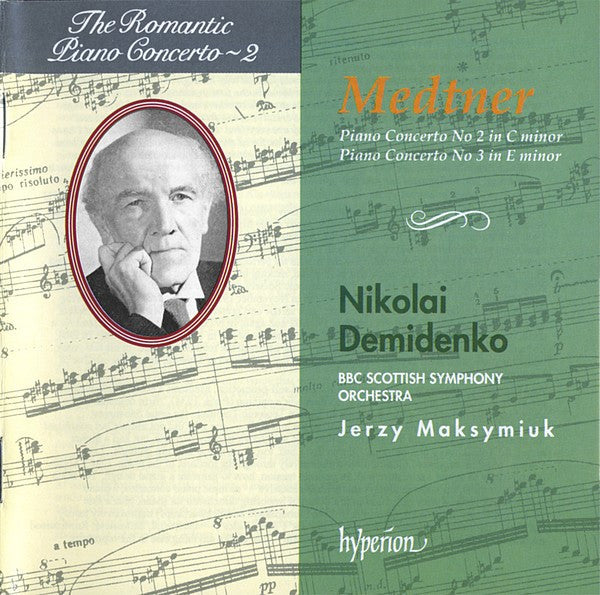 Nikolai Medtner | Nikolai Demidenko, BBC Scottish Symphony Orchestra, Jerzy Maksymiuk : Piano Concerto No 2 In C Minor / Piano Concerto No 3 In E Minor (CD)