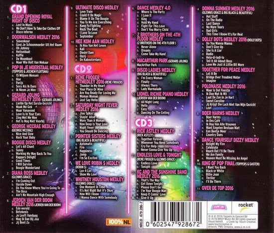 Toppers, Jeroen van der Boom, Gerard Joling, René Froger : Toppers In Concert 2016 - Royal Night Of Disco (3xCD)