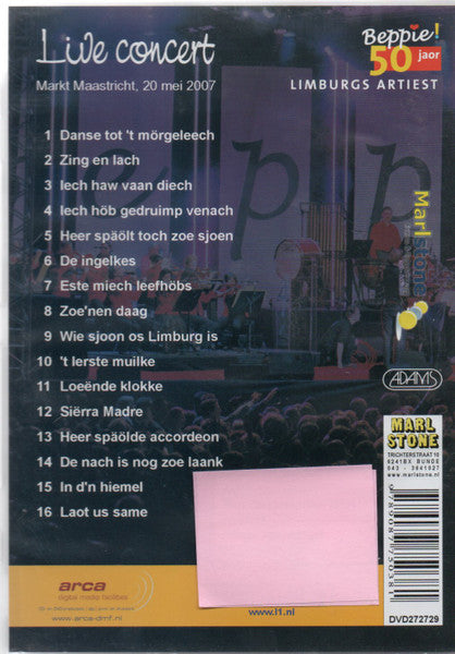 Beppie Kraft : 50 Jaor Limburgs Artiest - Live Concert Markt Maastricht, 20 Mei 2007 (DVD-V, Album)