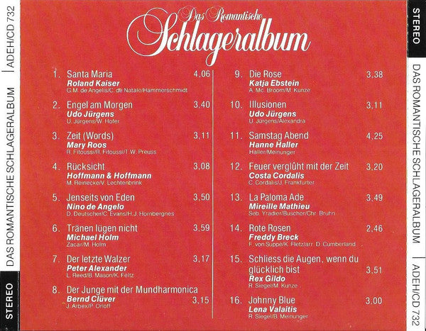 Various : Das Romantische Schlageralbum (CD, Comp)
