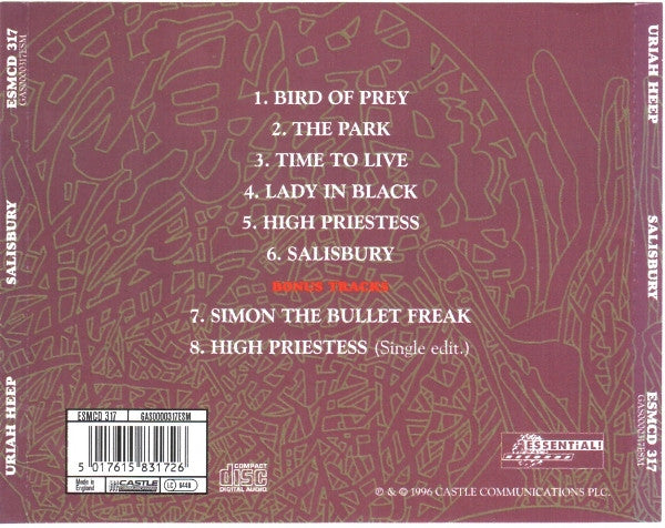 Uriah Heep : Salisbury (CD, Album, RE, RM)