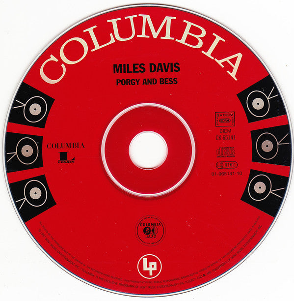 Miles Davis : Porgy And Bess (CD, Album, RE, RM)