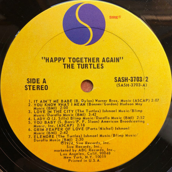 The Turtles : "Happy Together Again!"  (2xLP, Comp)