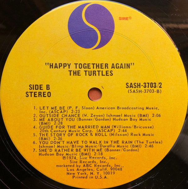 The Turtles : "Happy Together Again!"  (2xLP, Comp)