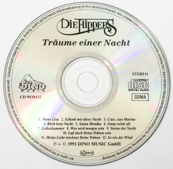 Die Flippers : Träume Einer Nacht (CD, Album)