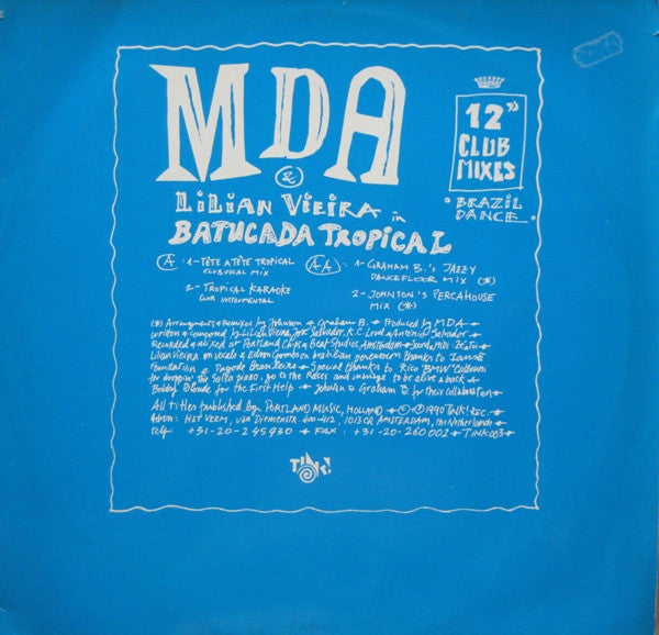 MDA (2) & Lilian Vieira : Batucada Tropical (12")