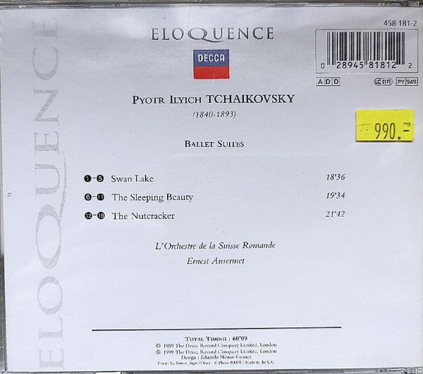 Pyotr Ilyich Tchaikovsky, L'Orchestre De La Suisse Romande, Ernest Ansermet : Great Ballet Suites: Swan Lake • The Sleeping Beauty • The Nutcracker (CD, Comp)