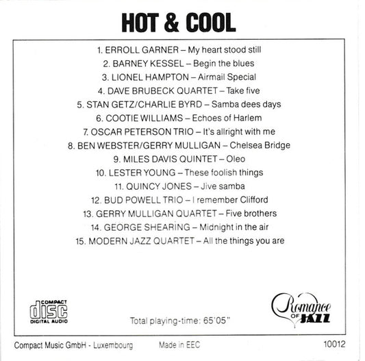 Various : Hot & Cool (CD, Comp)