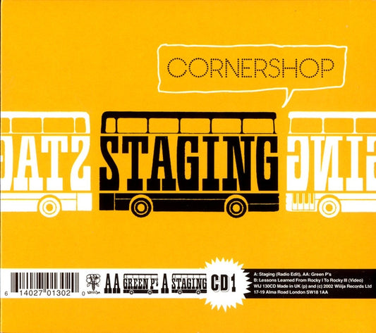 Cornershop : Staging / Green P's (CD, Single, Enh, CD1)