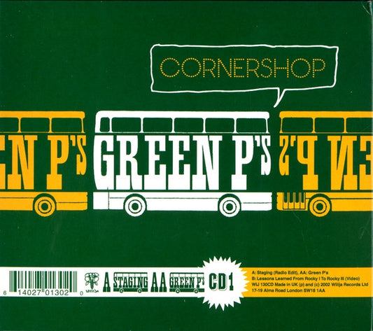 Cornershop : Staging / Green P's (CD, Single, Enh, CD1)