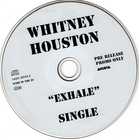 Whitney Houston : "Exhale" (CD, Single, Promo)