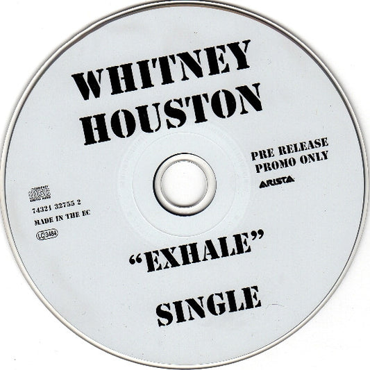 Whitney Houston : "Exhale" (CD, Single, Promo)