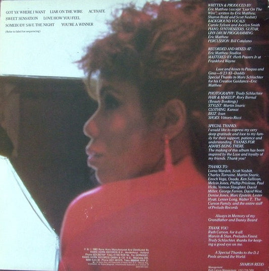 Sharon Redd : Love How You Feel (LP, Album)