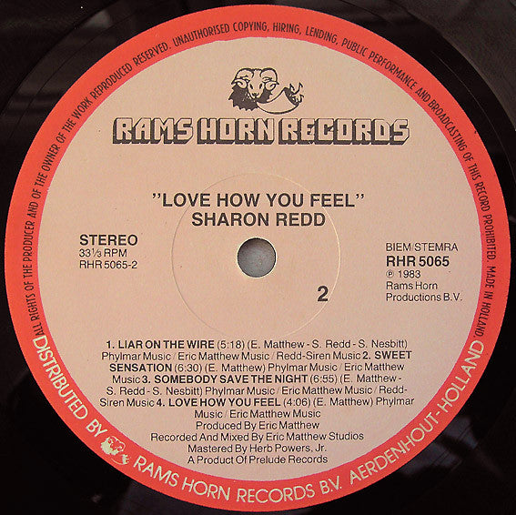 Sharon Redd : Love How You Feel (LP, Album)
