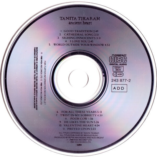 Tanita Tikaram : Ancient Heart (CD, Album)